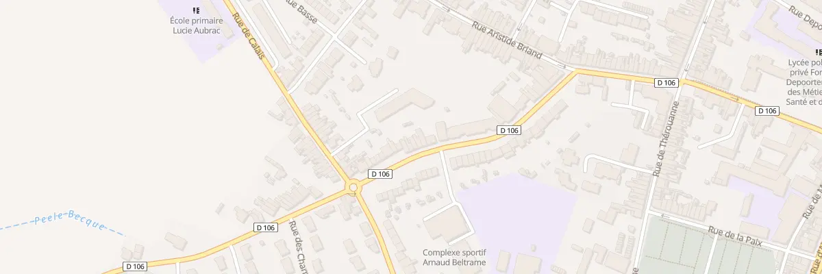 Plan du 40 Rue de Sercus à Hazebrouck