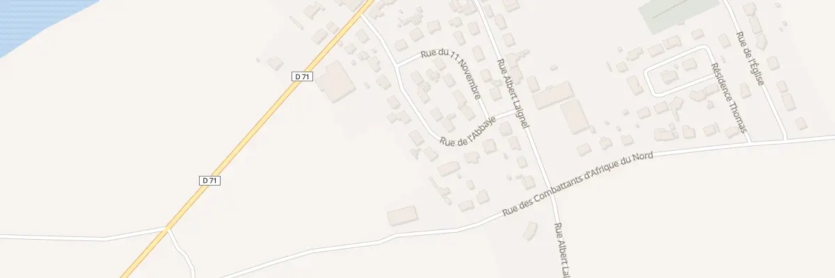Plan du 12 Rue de l’Abbaye à Hamelet