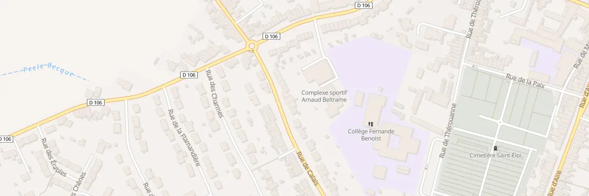 Plan du 84 Rue de Calais à Hazebrouck