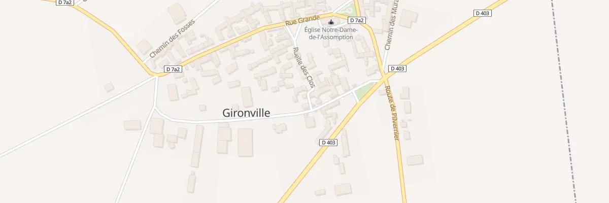Plan du 8 Rue du Chemin Creux à Gironville