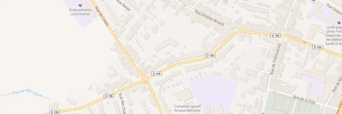 Plan du 38 Rue de Sercus à Hazebrouck