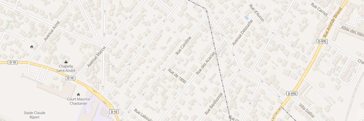 Plan du 13 Rue Caroline à Villemomble