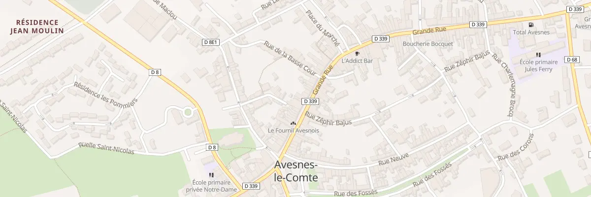 Plan du 78 Gr Grande Rue à Avesnes-le-Comte
