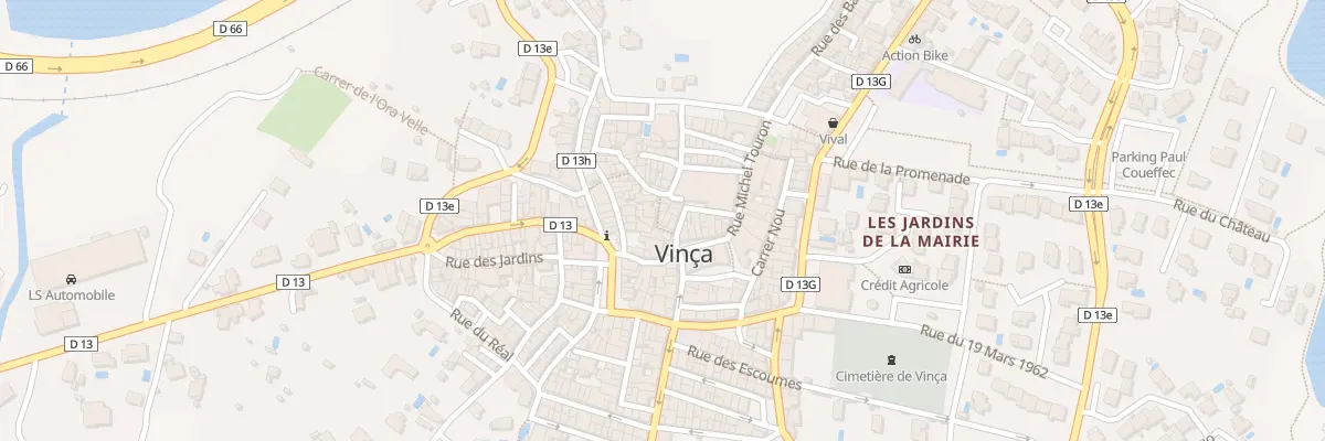Plan du 9002 Rue Victor Hugo à Vinça