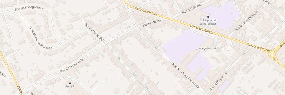 Plan du 107 Rue de la Sous-préfecture à Hazebrouck
