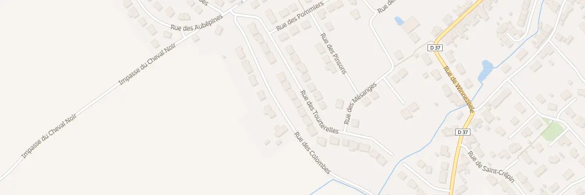 Plan du 283 Rue des Tourterelles à Herzeele