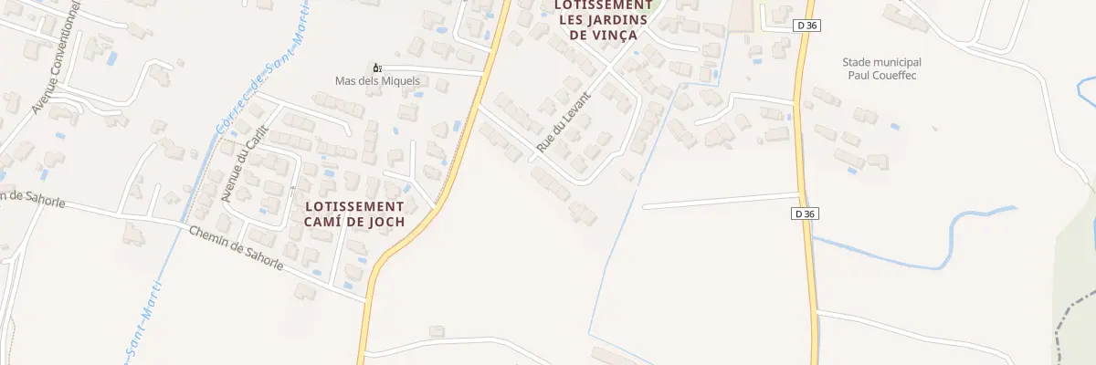 Plan du 12 Lot Les Hauts de Vinca à Vinça