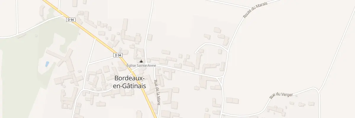 Plan du 5 Rue de l’Eglise à Bordeaux-en-Gâtinais