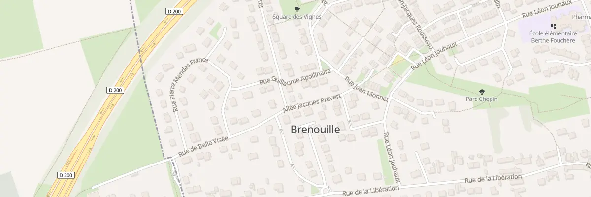 Plan du 2 Rue Robert Schumann à Brenouille