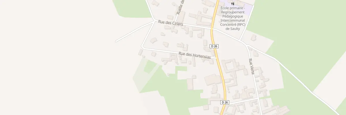 Plan du 111 Rue des Hortensias à Saulty