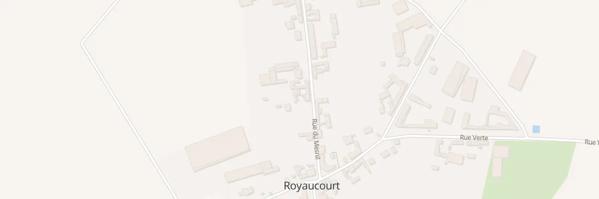 Plan du 11 Rue du Mesnil à Royaucourt