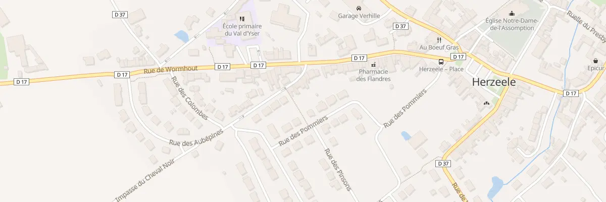 Plan du 37 Rue du Cheval Noir à Herzeele