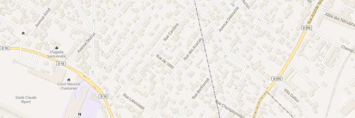 Plan du 16 Rue des Acacias à Villemomble