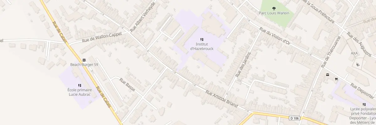 Plan du 86 Rue Aristide Briand à Hazebrouck