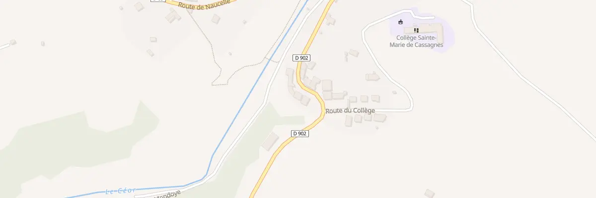 Plan du 638 Rte de Lodeve à Cassagnes-Bégonhès