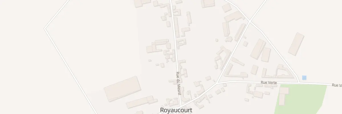Plan du 13 Rue du Mesnil à Royaucourt