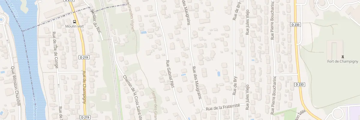 Plan du 23 Rue des Maugrains à Chennevières-sur-Marne