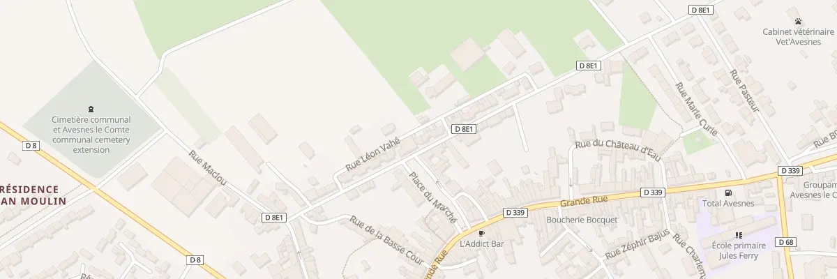 Plan du 30 Rue de la Poste à Avesnes-le-Comte