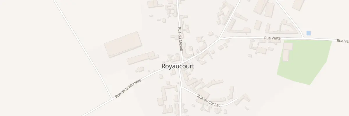 Plan du 2 Rue de la Morlière à Royaucourt