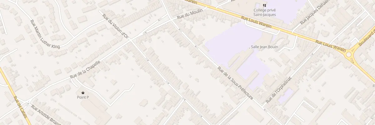 Plan du 93 Rue de la Sous-préfecture à Hazebrouck