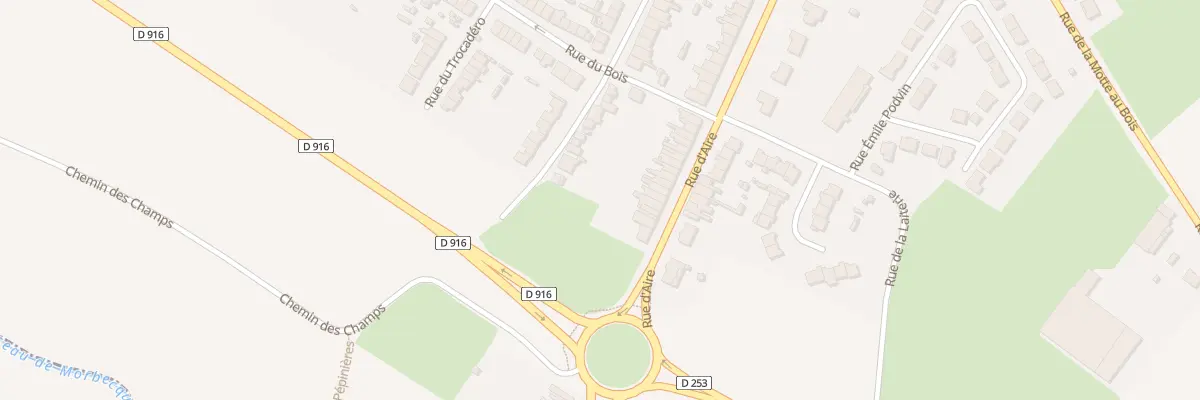 Plan du 282 Rue d’Aire à Hazebrouck