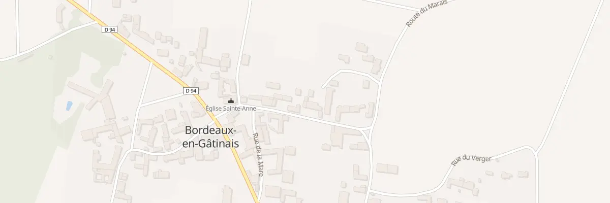 Plan du 7 Rue de l’Eglise à Bordeaux-en-Gâtinais