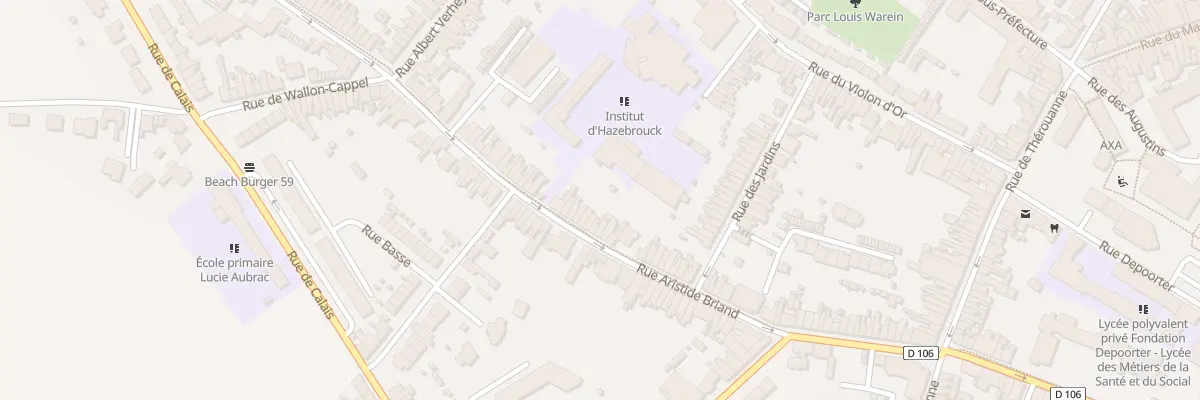 Plan du 78 Rue Aristide Briand à Hazebrouck