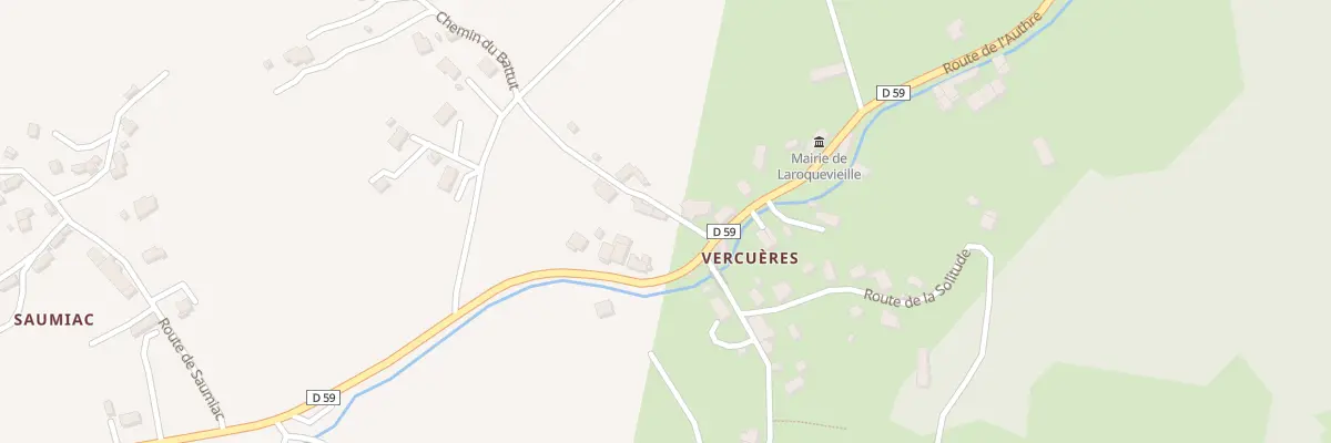 Plan du 1 Che des 4 Carrières à Laroquevieille