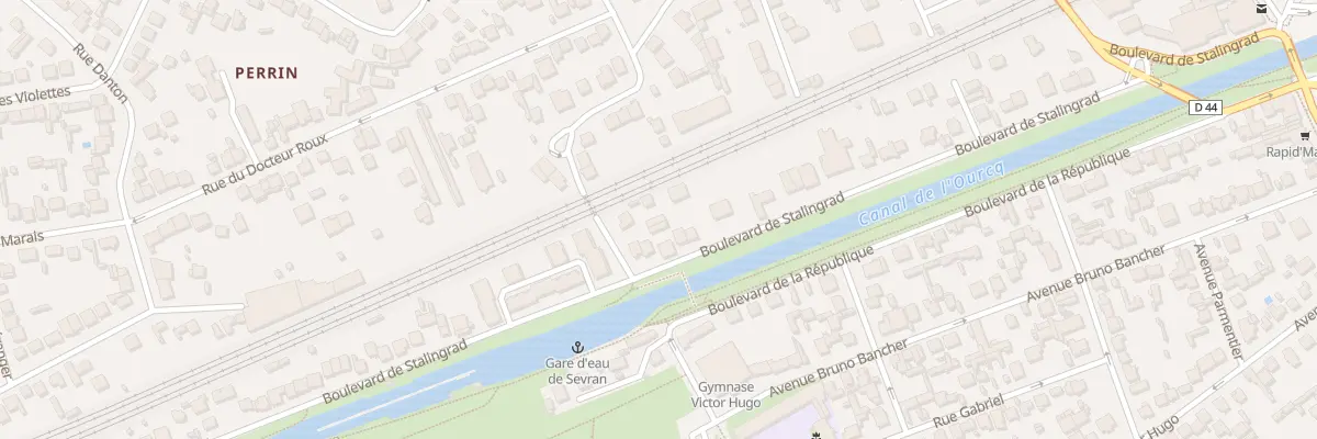 Plan du 36 Bd de Stalingrad à Sevran