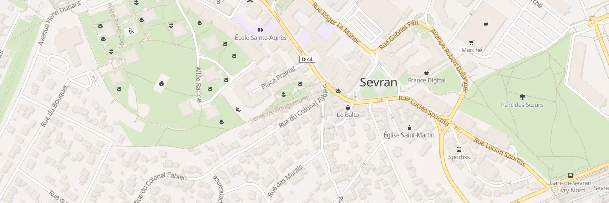 Plan du 4 Rue du Colonel Fabien à Sevran