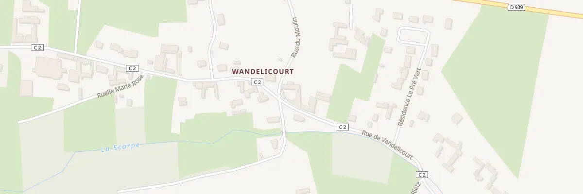 Plan du 45 Rue de Vandelicourt à Berles-Monchel