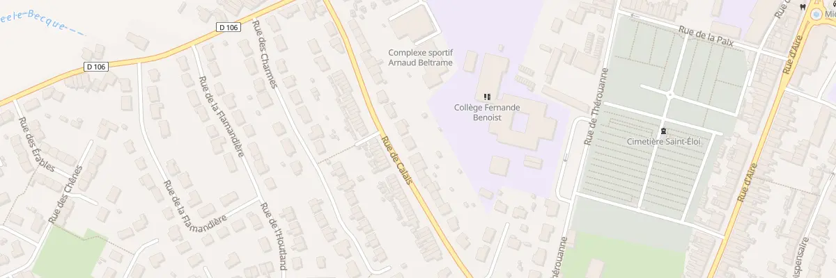 Plan du 72 Rue de Calais à Hazebrouck