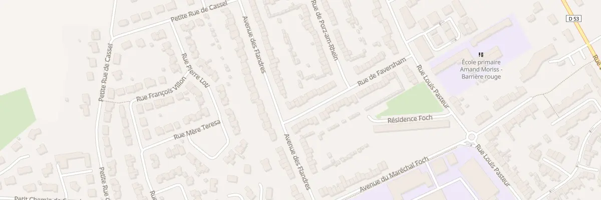 Plan du 7 Rue de Faversham à Hazebrouck