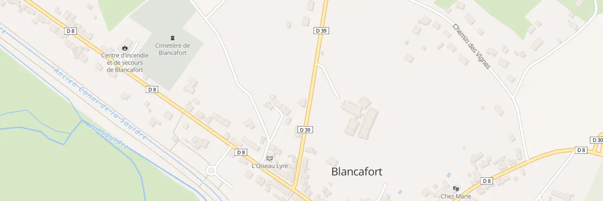 Plan du 9 Rte de Coullons à Blancafort