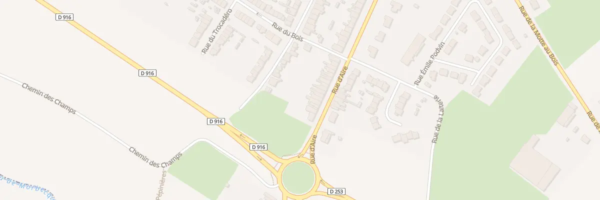 Plan du 280 Rue d’Aire à Hazebrouck