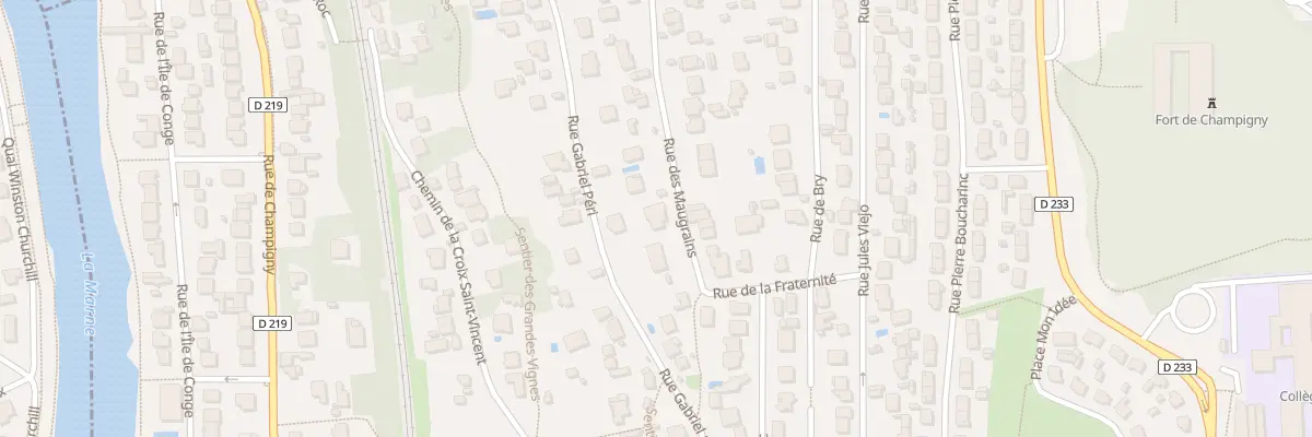 Plan du 13 Rue des Maugrains à Chennevières-sur-Marne