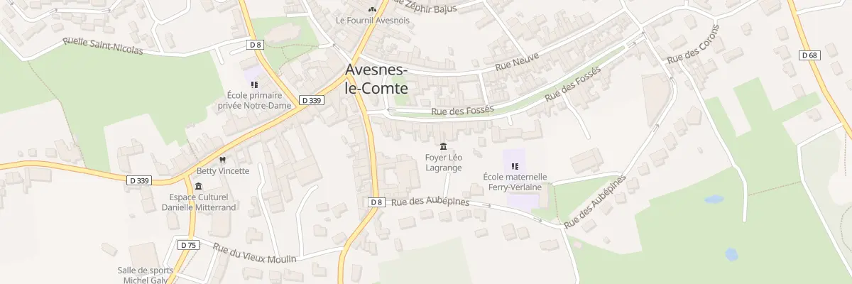 Plan du 9B Rue des Fosses à Avesnes-le-Comte