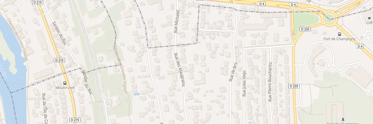 Plan du 92 Rue des Maugrains à Chennevières-sur-Marne