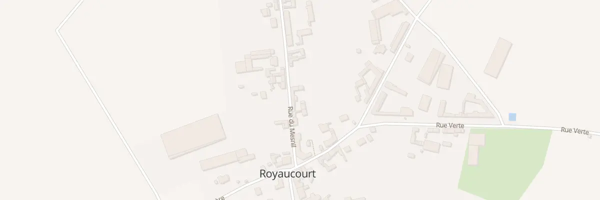 Plan du 10 Rue du Mesnil à Royaucourt