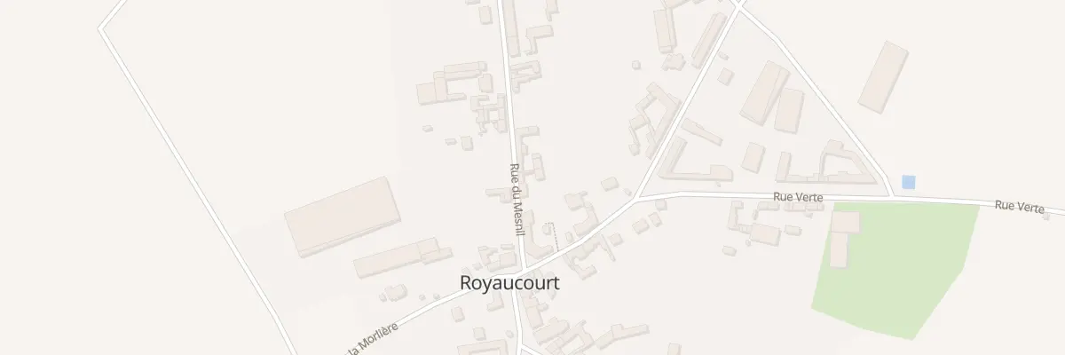Plan du 12B Rue du Mesnil à Royaucourt