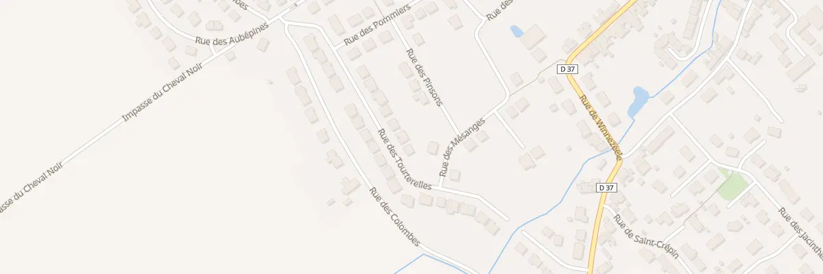 Plan du 256 Rue des Tourterelles à Herzeele