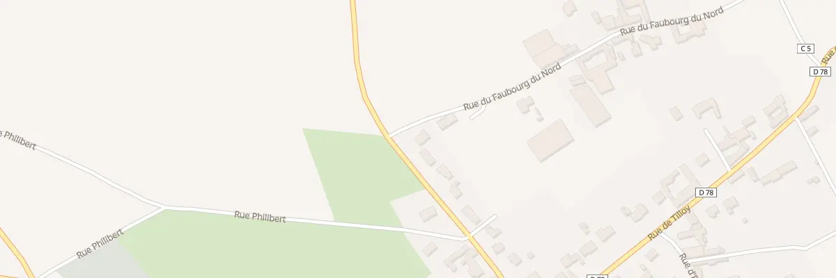 Plan du 2T Fg le Faubourg à Izel-lès-Hameau