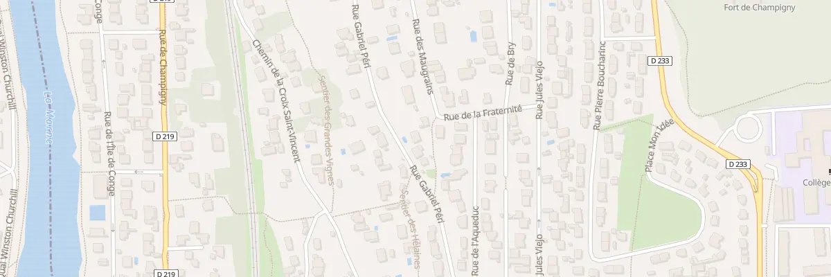 Plan du 5 Rue des Maugrains à Chennevières-sur-Marne