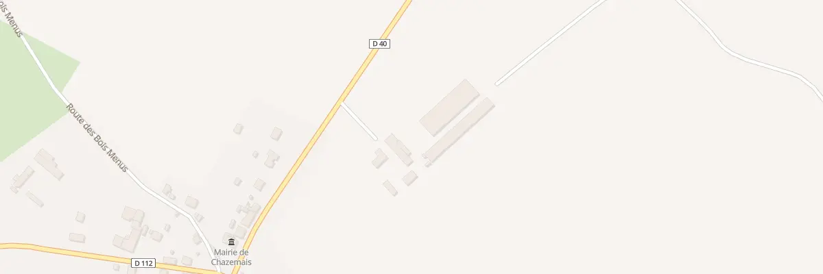 Plan du 8 Rte de Vallon-en-sully à Chazemais