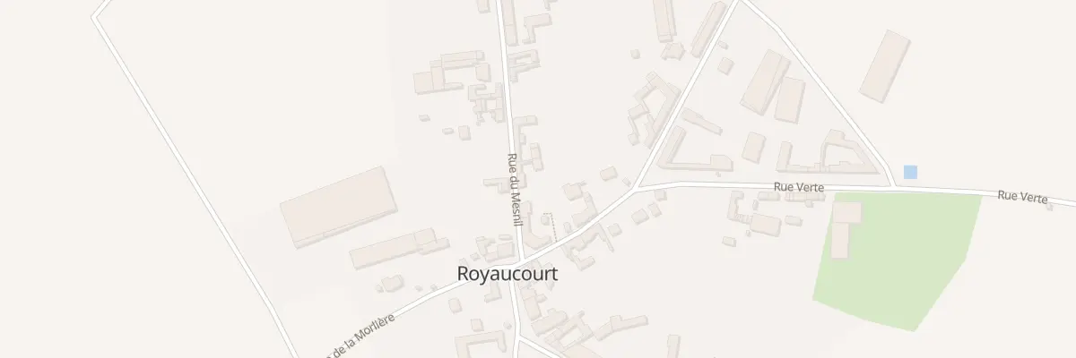 Plan du 6 Rue du Mesnil à Royaucourt