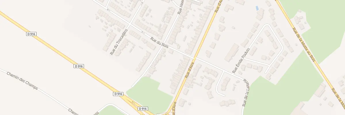 Plan du 258 Rue d’Aire à Hazebrouck