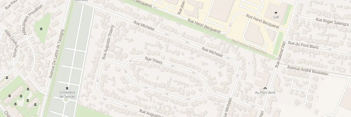 Plan du 26 Rue Thiers à Sevran