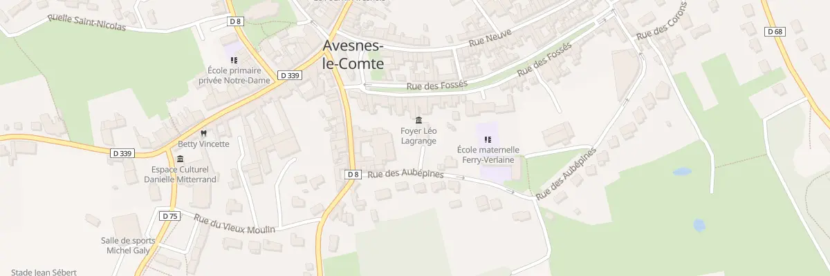Plan du 13 Rue des Fosses à Avesnes-le-Comte