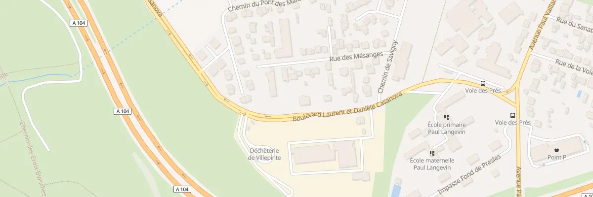 Plan du 21 Rue des Mésanges à Villepinte