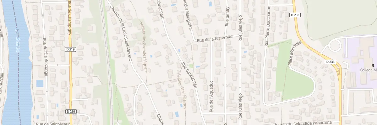 Plan du 1 Rue des Maugrains à Chennevières-sur-Marne